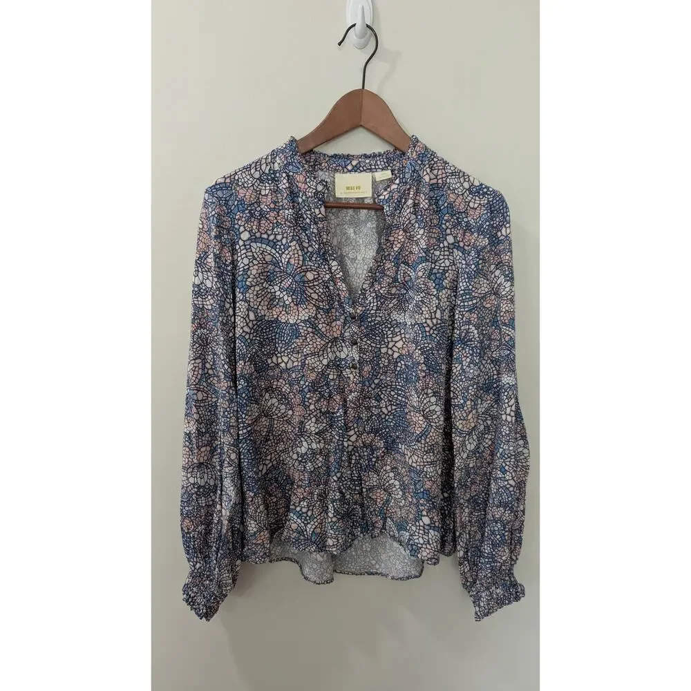 Maeve Anthropologie Collette Floral Blouse - Picture 3 of 8